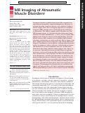 Cover page: MR Imaging of Atraumatic Muscle Disorders