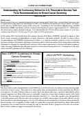 Cover page: Understanding the Controversy Behind the U.S. Preventative Services Task Force Recommendations for Breast Cancer Screening