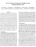 Cover page: Eye-CU: Sleep Pose Classification for Healthcare using Multimodal Multiview Data.