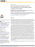 Cover page: The role of protease inhibitors on the remineralization of demineralized dentin using the PILP method.