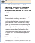 Cover page: Social isolation and chronic handling alter endocannabinoid signaling and behavioral reactivity to context in adult rats