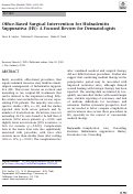 Cover page: Office-Based Surgical Intervention for Hidradenitis Suppurativa (HS): A Focused Review for Dermatologists.