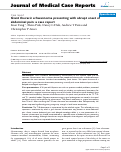 Cover page: Giant thoracic schwannoma presenting with abrupt onset of abdominal pain: a case report