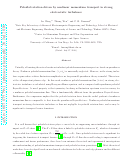 Cover page: Poloidal rotation driven by nonlinear momentum transport in strong electrostatic turbulence