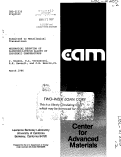 Cover page: MECHANICAL BEHAVIOR OF ALUMINUM-LITHIUM ALLOYS AT CRYOGENIC TEMPERATURES