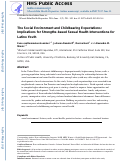 Cover page: The Social Environment and Childbearing Expectations: Implications for Strength-Based Sexual Health Interventions for Latino Youth