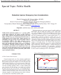 Cover page: Pedestrian Injuries: Emergency Care Considerations