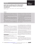 Cover page: Anal Cancer Incidence in the United States, 1977-2011: Distinct Patterns by Histology and Behavior.