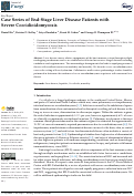 Cover page: Case Series of End-Stage Liver Disease Patients with Severe Coccidioidomycosis.