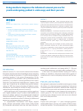 Cover page: Using media to improve the informed consent process for youth undergoing pediatric endoscopy and their parents