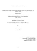 Cover page: Mathematical Modeling of Malignant Myelopoiesis: Optimal Experimental Design and Targeted Therapy