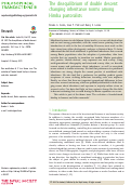 Cover page: The disequilibrium of double descent: changing inheritance norms among Himba pastoralists.