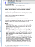 Cover page: Associations between sleep apnea risk and cardiovascular disease indicators among Chinese and Korean Americans