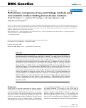 Cover page: Performance comparison of two-point linkage methods using microsatellite markers flanking known disease locations