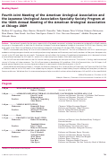 Cover page: Fourth Joint Meeting of the American Urological Association and the Japanese Urological Association Specialty Society Program at the 104th Annual Meeting of the American Urological Association at Chicago 2009