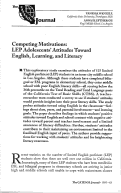 Cover page: Competing Motivations: LEP Adolescents’s Attitudes Toward English, Learning, and Literacy