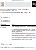 Cover page: Responsible research in health disparities using the Adolescent Brain Cognitive DevelopmentSM (ABCD) study.