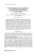 Cover page: The role of lymphotoxin in target cell destruction by mitogen-activated human lymphocytes I. The correlation of target cell sensitivity to lymphotoxin and the intact lymphocyte