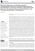 Cover page: Molecular Pathogenesis of Endotheliopathy and Endotheliopathic Syndromes, Leading to Inflammation and Microthrombosis, and Various Hemostatic Clinical Phenotypes Based on âTwo-Activation Theory of the Endotheliumâ and âTwo-Path Unifying Theoryâ of Hemostasis