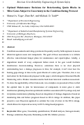 Cover page: Optimal maintenance decisions for deteriorating quoin blocks in miter gates subject to uncertainty in the condition rating protocol