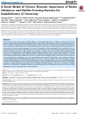 Cover page: A Novel Model of Chronic Wounds: Importance of Redox Imbalance and Biofilm-Forming Bacteria for Establishment of Chronicity