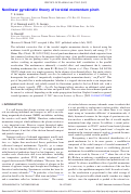 Cover page: Nonlinear gyrokinetic theory of toroidal momentum pinch