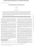 Cover page: What Do We Know About Export Diversification in Oil-Producing Countries?