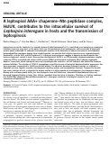 Cover page: RETRACTED ARTICLE: A leptospiral AAA+ chaperone–Ntn peptidase complex, HslUV, contributes to the intracellular survival of Leptospira interrogans in hosts and the transmission of leptospirosis