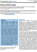 Cover page: Reactive arthritis: images