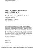 Cover page: Safety Performance and Robustness of Heavy Vehicle AVCS