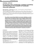 Cover page: Productivity links morphology, symbiont specificity and bleaching in the evolution of Caribbean octocoral symbioses