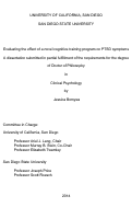 Cover page: Evaluating the effect of a novel cognitive training program on PTSD symptoms /