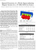 Cover page: Quench Protection of a Nb$_3$Sn Superconducting Magnet System for a 45-GHz ECR Ion Source