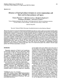 Cover page: Absence of lipid gel-phase domains in seven mammalian cell lines and in four primary cell types