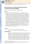 Cover page: Risk of Ovarian Cancer and the NF-κB Pathway: Genetic Association with IL1A and TNFSF10