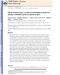 Cover page: Effects of defeat stress on behavioral flexibility in males and females: modulation by the mu‐opioid receptor