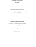 Cover page: Cultural Transmission in the Real World: A Quantitative Study of Teaching and Cultural Learning in the Yasawa Islands, Fiji