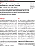 Cover page: Epigenetically mismatched parental centromeres trigger genome elimination in hybrids