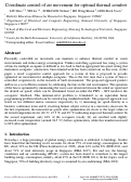 Cover page: Coordinate control of air movement for optimal thermal comfort