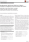 Cover page: Recalibrating the Child–Turcotte–Pugh Score to Improve Prediction of Transplant-Free Survival in Patients with Cirrhosis