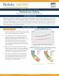 Cover page: SafeTREC Traffic Safety Facts: Pedestrian Safety