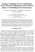 Cover page: Heating, Ventilating, and Air-Conditioning: Recent Advances in Diagnostics and Controls to Improve Air-Handling System Performance