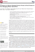 Cover page: Detection of Chronic Wasting Disease Prions in Fetal Tissues of Free-Ranging White-Tailed Deer