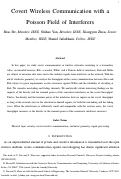 Cover page: Covert Wireless Communication With a Poisson Field of Interferers.