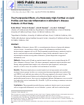 Cover page: The Postprandial Effects of a Moderately High-Fat Meal on Lipid Profiles and Vascular Inflammation in Alzheimer’s Disease Patients: A Pilot Study