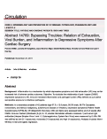 Cover page: Bypassing Troubles: Relation of Exhaustion, Viral Burden, and Inflammation to Depressive Symptoms After Cardiac Surgery