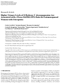 Cover page: Higher Urinary Levels of 8-Hydroxy-2′-deoxyguanosine Are Associated with a Worse RANKL/OPG Ratio in Postmenopausal Women with Osteopenia