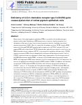 Cover page: Deficiency of C-X-C chemokine receptor type 5 (CXCR5) gene causes dysfunction of retinal pigment epithelium cells.