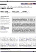 Cover page: Leafcutter ants enhance microbial drought resilience in tropical forest soil.