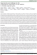 Cover page: Opportunities and challenges for the computational interpretation of rare variation in clinically important genes